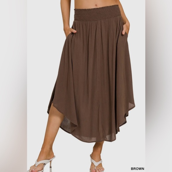 Zenana Outfitters Dresses & Skirts - Skirt / Zenana Smocked Waist Maxi